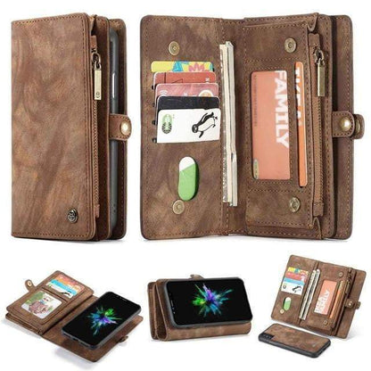 Premium Leather Magnetic Phone Flip Cover Case