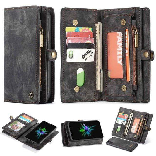 Premium Leather Magnetic Phone Flip Cover Case - Befez