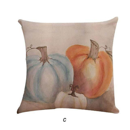 Orange Pumpkin Fall Pillow Covers