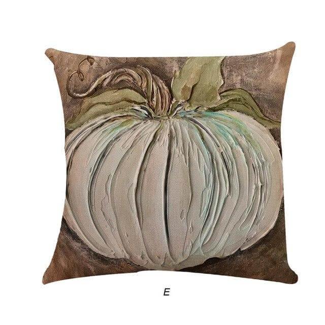 Orange Pumpkin Fall Pillow Covers