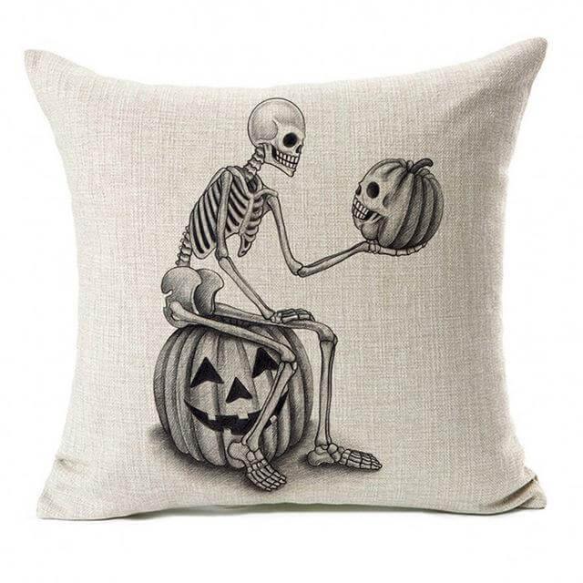 Spooky Skull Halloween Pillow Covers - Befez