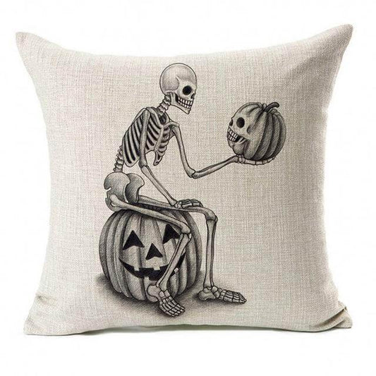 Spooky Skull Halloween Pillow Covers - Befez