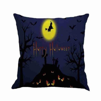 Spooky Haunted House Halloween Pillow Covers