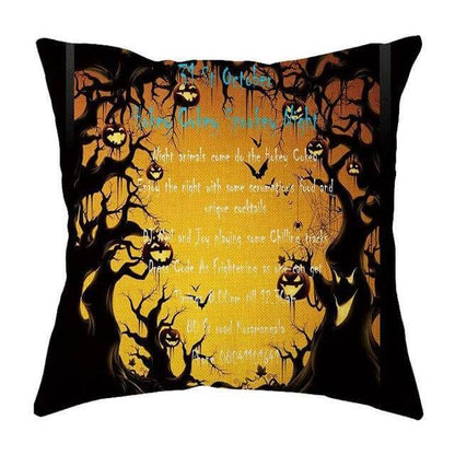 Spooky Halloween Throw Pillow Covers