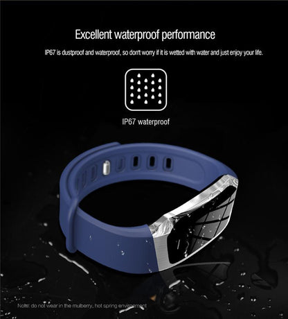 Befez | Slim Fitness Tracker Watch Waterproof Pulse Monitor Sport Band