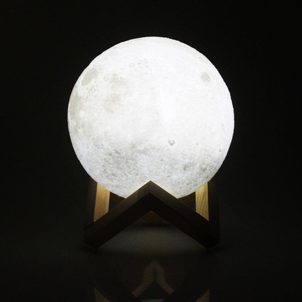 Rechargeable Color Changing Moon Night Light Lamp