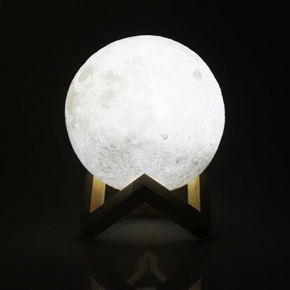 Rechargeable Color Changing Moon Night Light Lamp
