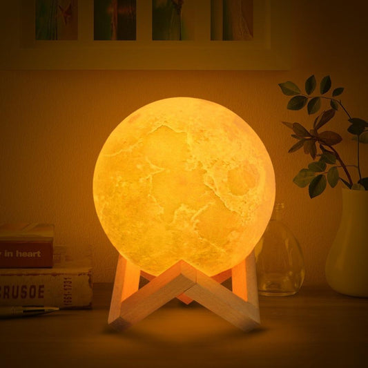 Rechargeable Color Changing Moon Night Light Lamp - Befez