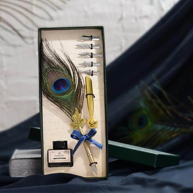 Colorful Fancy Feather Ballpoint Pens