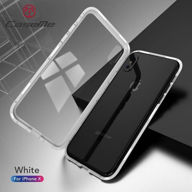 Strong Magnetic Tempered Glass iPhone Case Cover