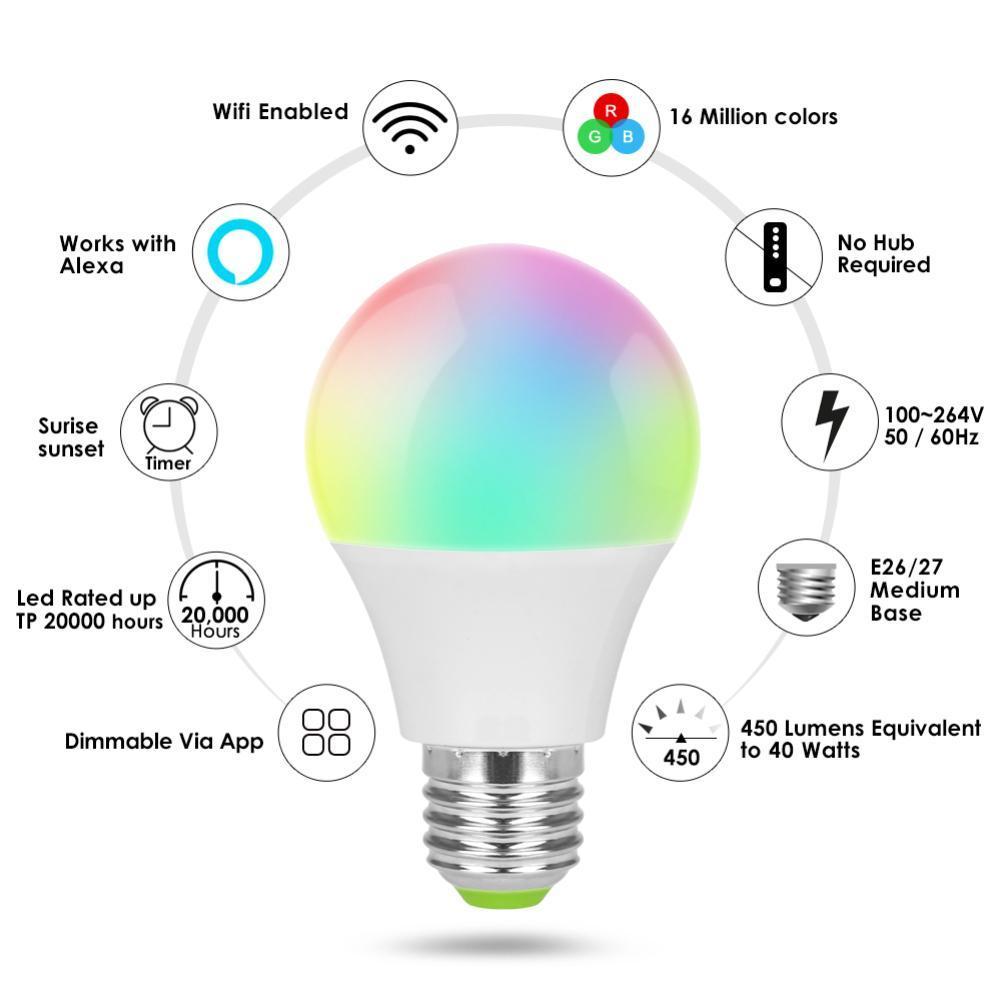 Smart Home LED Dimmable Light Bulb