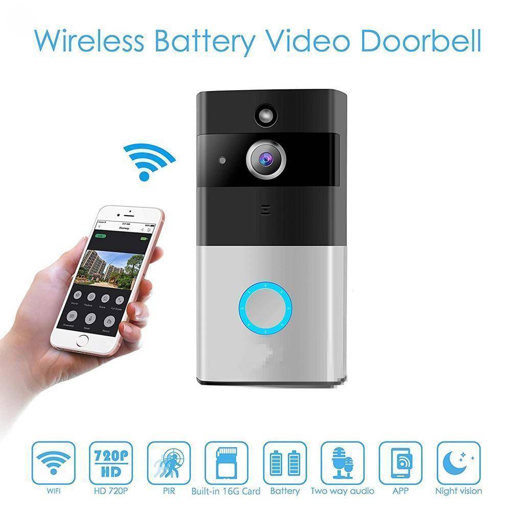 Smart WiFi Doorbell Camera with Motion Night Vision