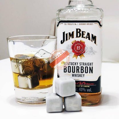 Premium Metal Ice Cubes - Reusable Cooler Stones