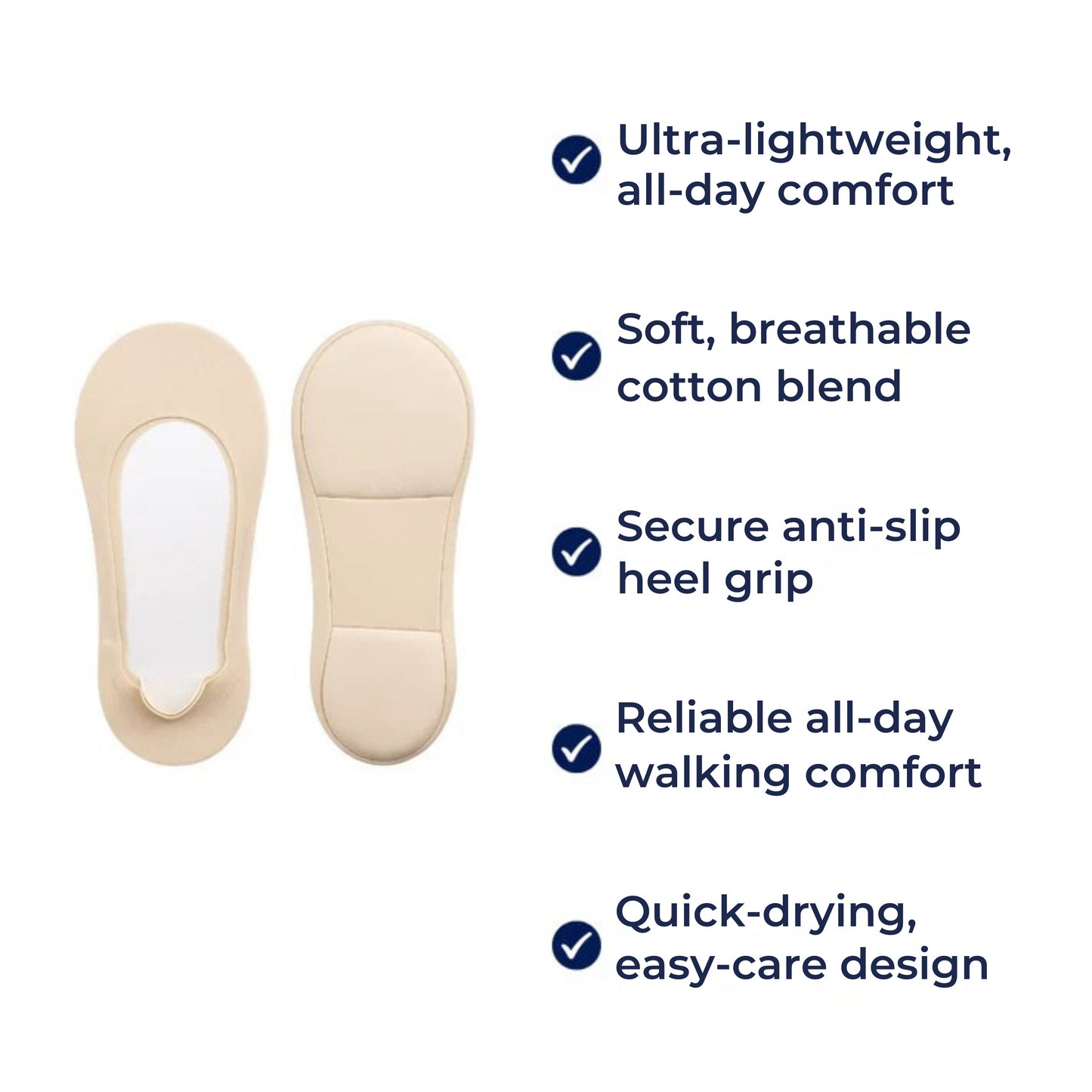 Soft Cushioned Socks for Women - Comfortable Walking Shoes Insoles