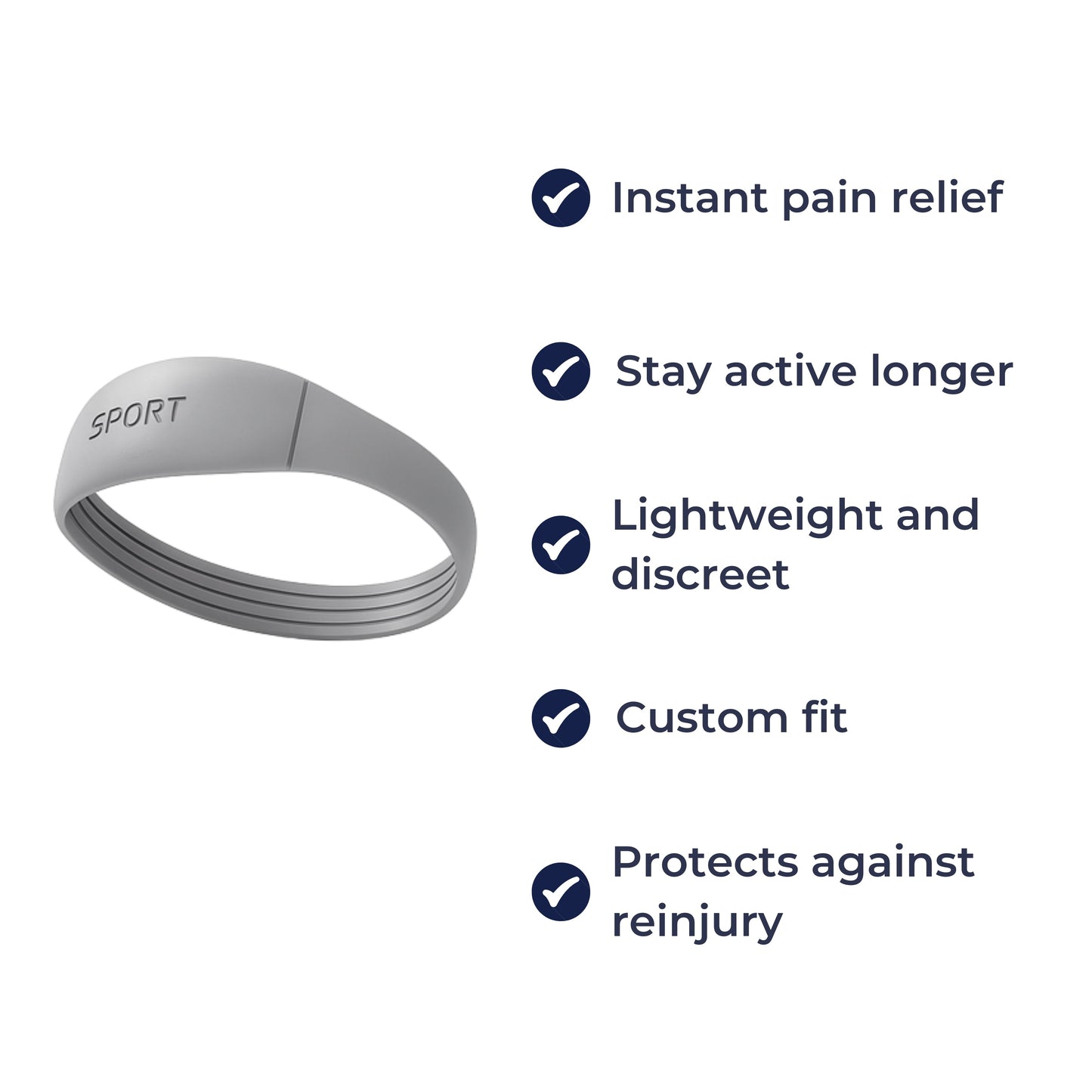 Supportive Sports Knee Sleeve - Silicone Grip Compression Wrap