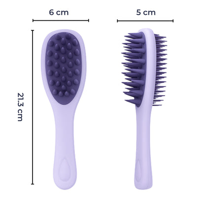 Gentle Hair Brush - Soft Scalp Massager for Oily Hair
