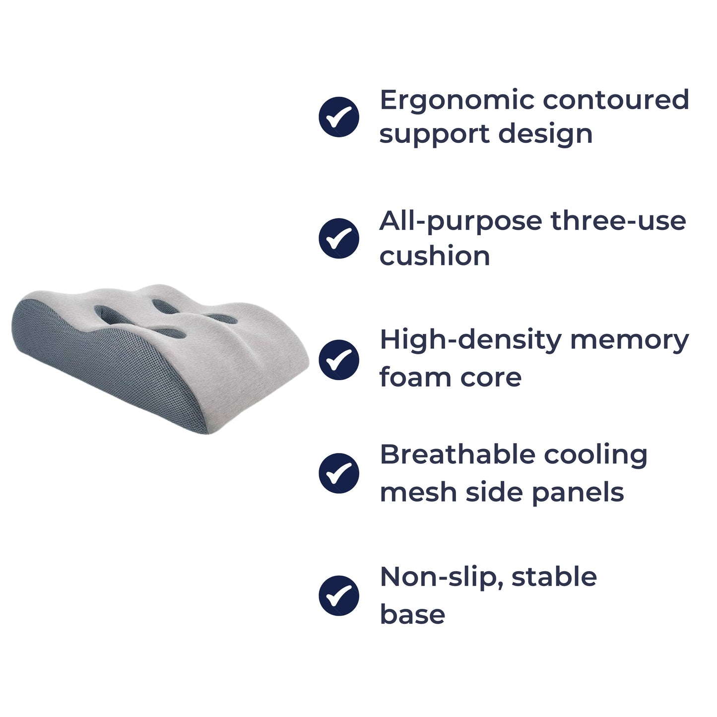 Comfortable Leg Support Pillow with Cooling Memory Foam