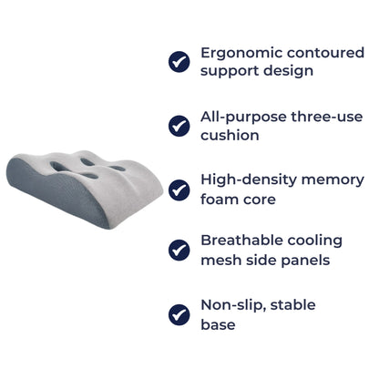 Comfortable Leg Support Pillow with Cooling Memory Foam