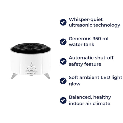 Quiet Cool Mist Humidifier for Bedtime Relief