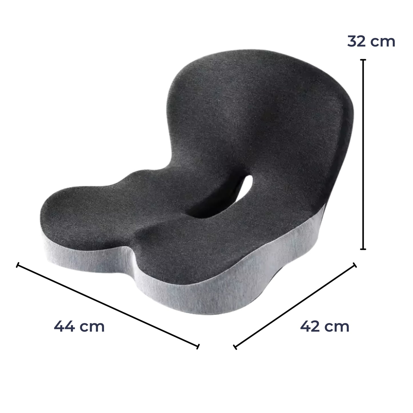 Back support cushion for office and car use