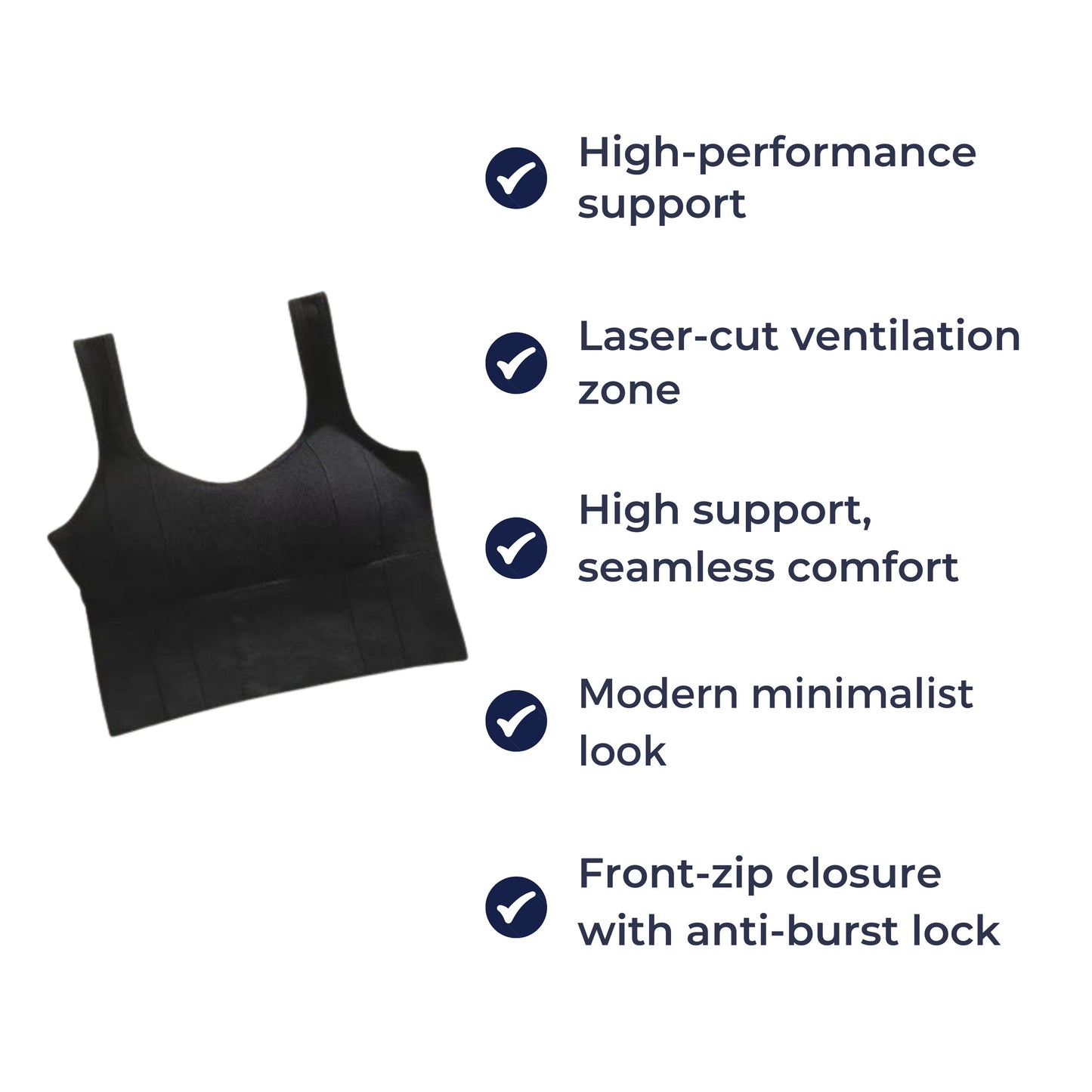 Breathable Sport Top - Medium Fit - Yoga Gym Wear