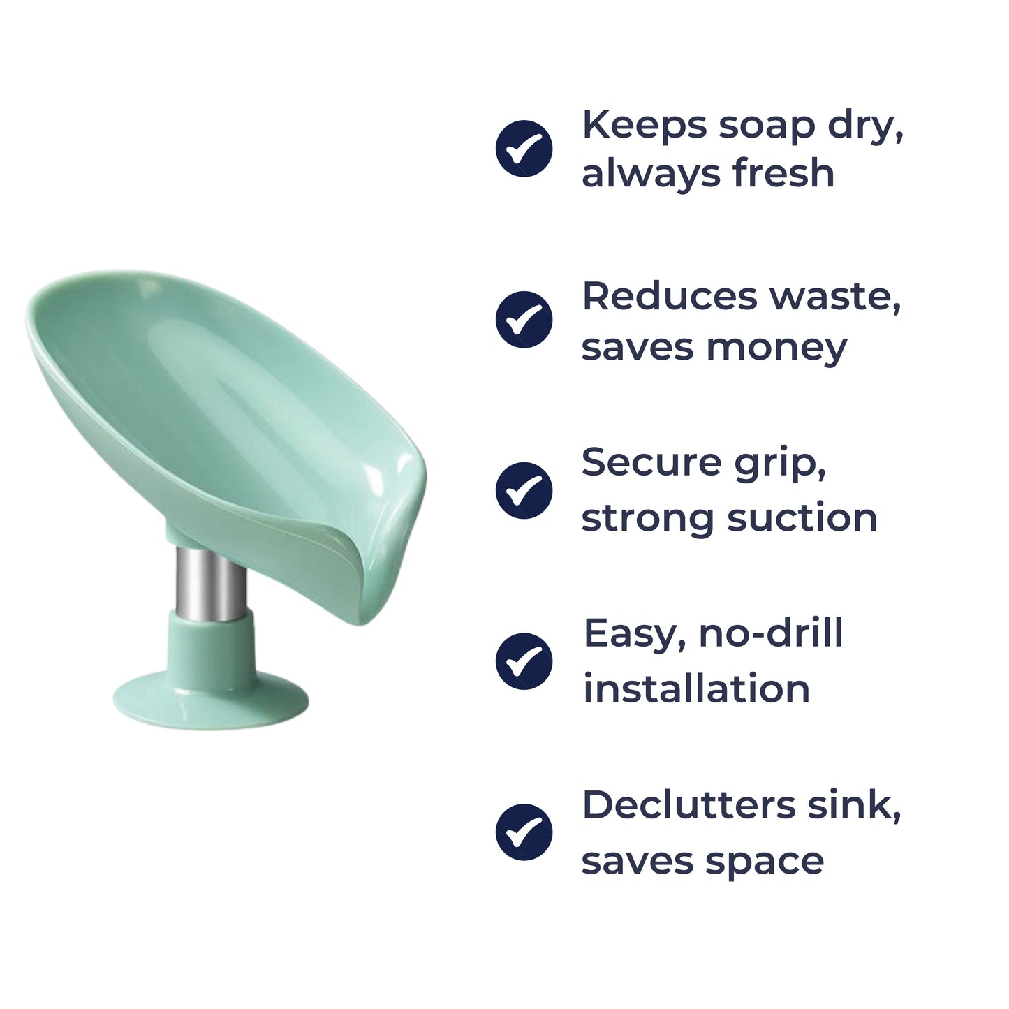 Waterproof Shower Soap Holder with Suction Cup