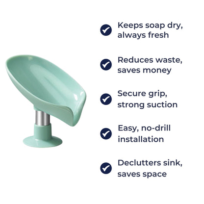 Waterproof Shower Soap Holder with Suction Cup