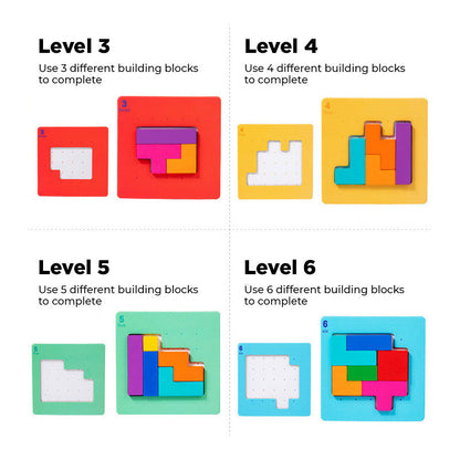 Fun Brain Teaser Building Blocks Toy