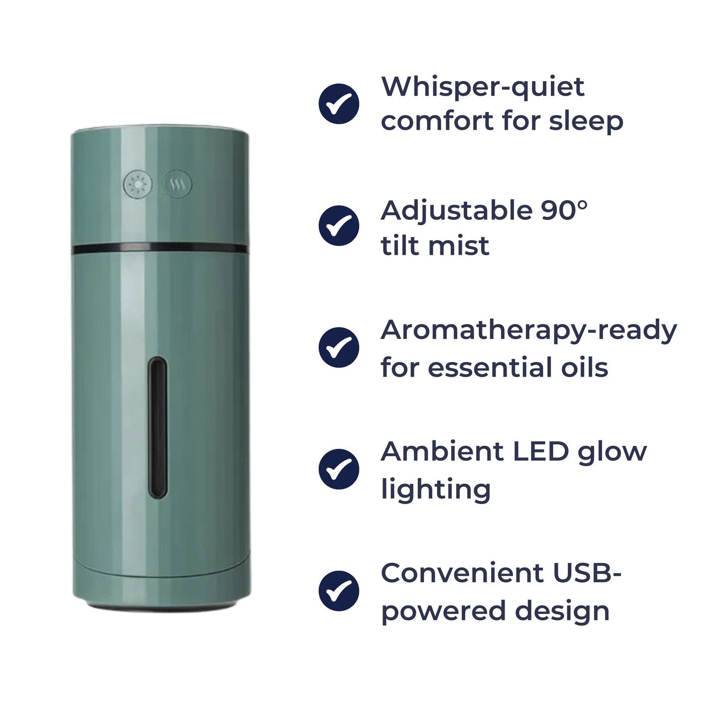 Silent 90° Tilt Air Purifier for Home or Office Use