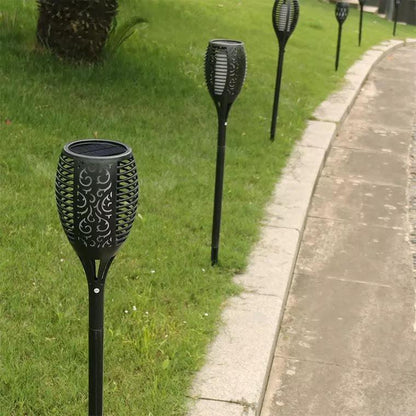 Bright Solar Powered Garden Lights Set of 4