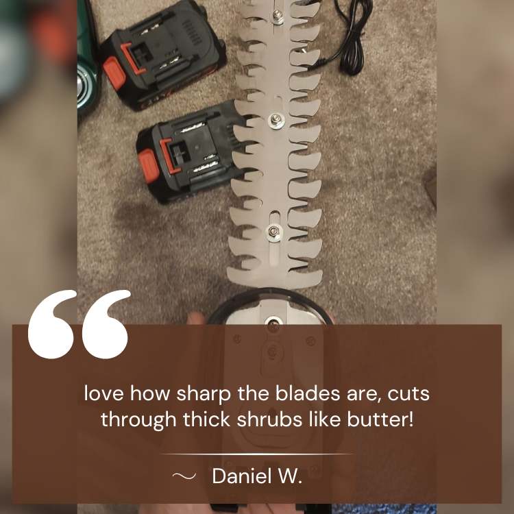 Easy Cut Cordless Hedge Trimmer for Garden Care