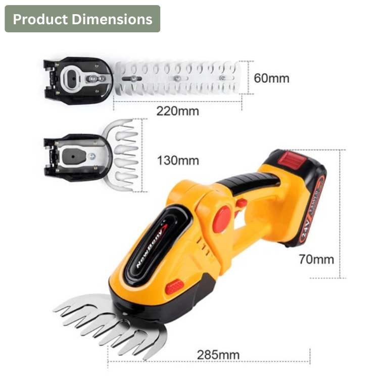 Easy Cut Cordless Hedge Trimmer for Garden Care