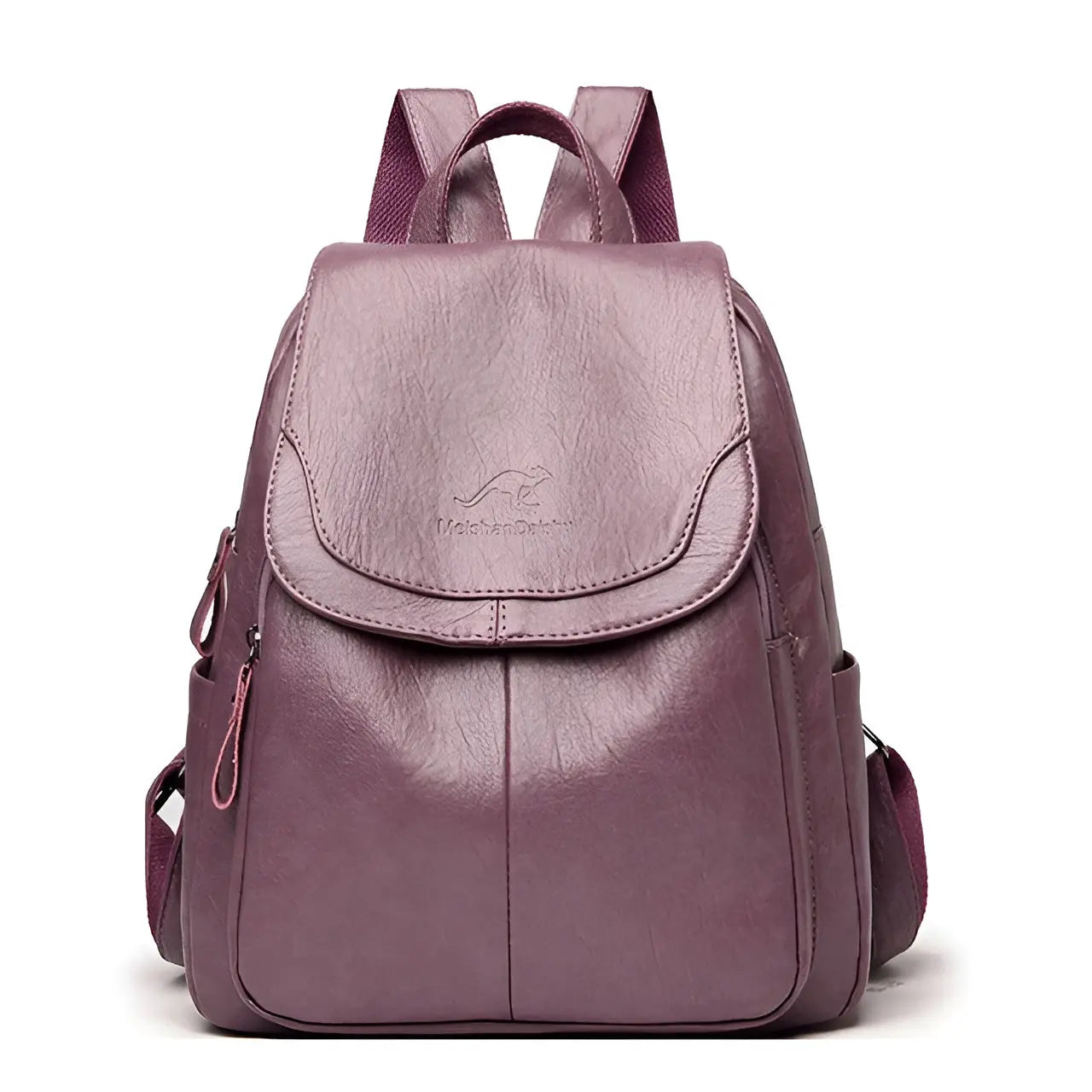 Classic Brown Leather Ladies Backpack