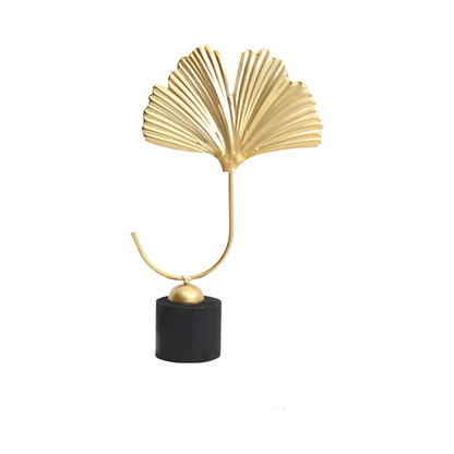 Simple Nature Inspired Leaf Decor Statue