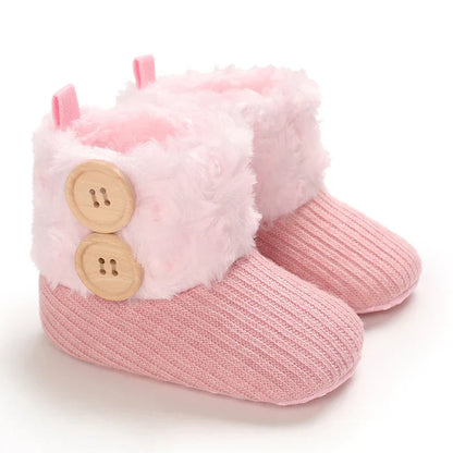 Cozy Baby Snow Boots - Soft Plush Non Slip Footwear