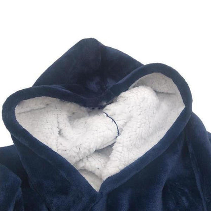Cozy Fleece Lined Sweater Blanket
