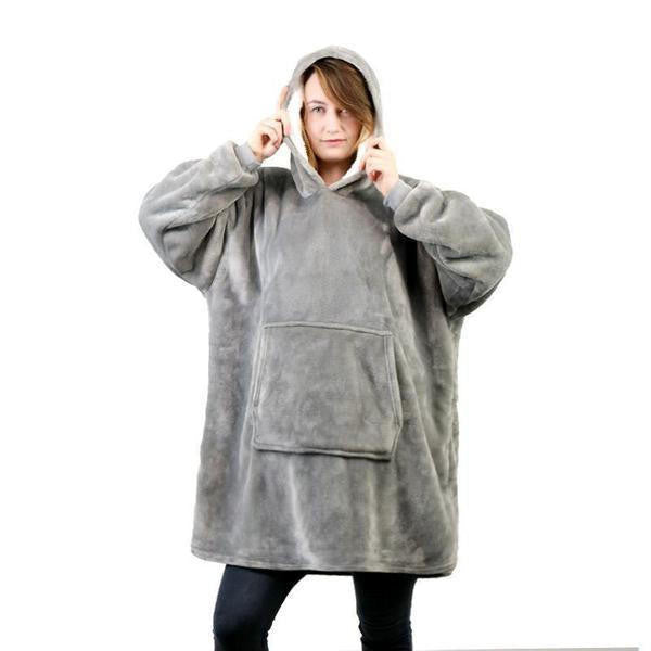 Cozy Fleece Lined Sweater Blanket