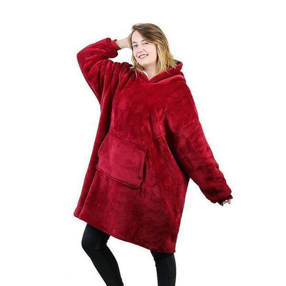 Cozy Fleece Lined Sweater Blanket