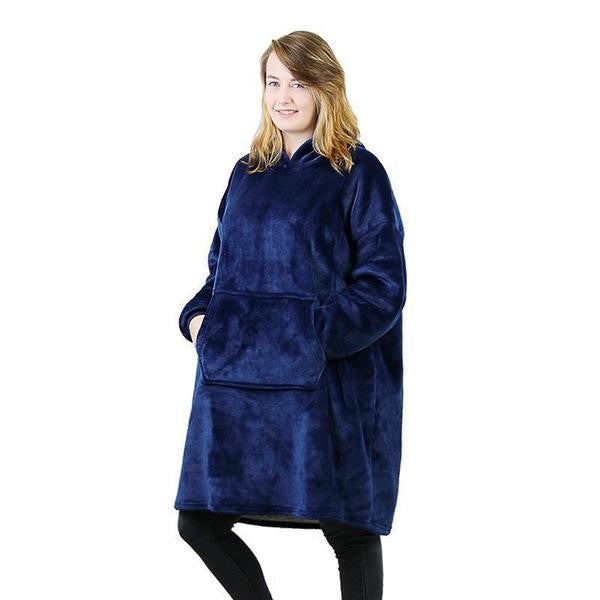Cozy Fleece Lined Sweater Blanket
