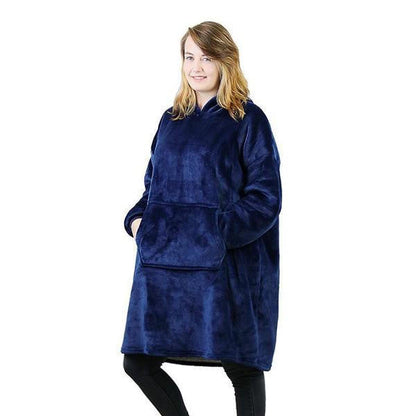 Cozy Fleece Lined Sweater Blanket