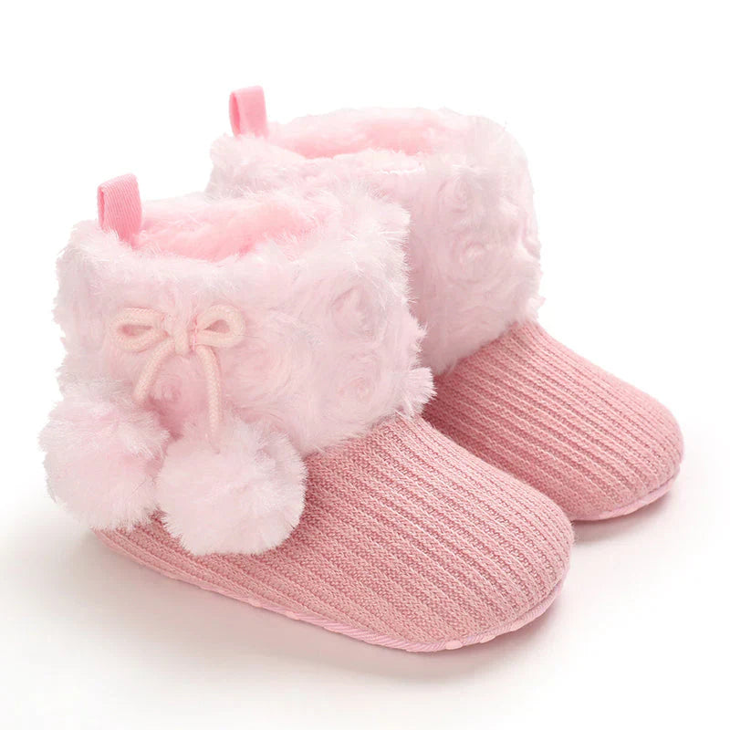 Cozy Baby Snow Boots - Soft Plush Non Slip Footwear
