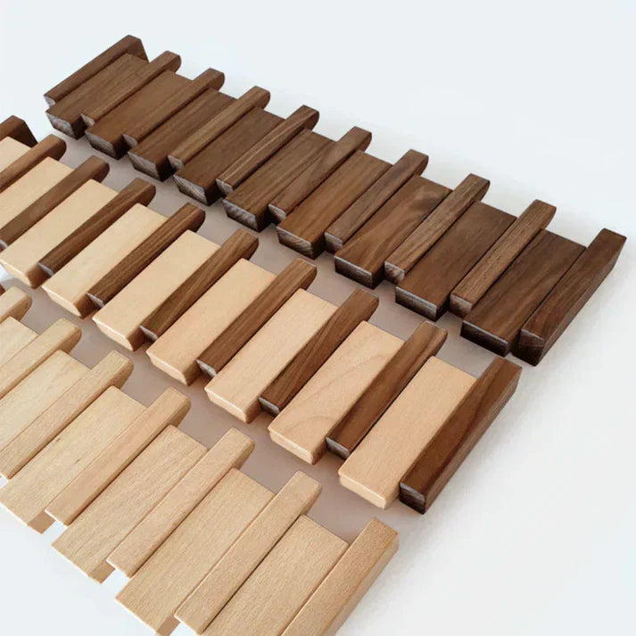 Stylish Wood Coat Stand with Storage Hooks