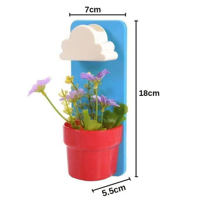 White Cloud Ceramic Wall Planter