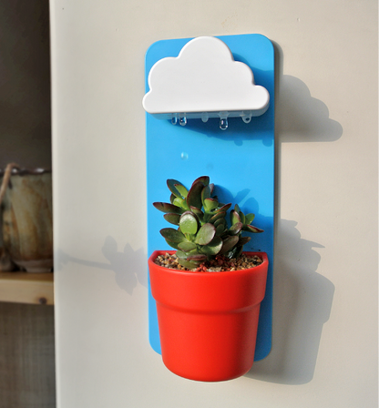 White Cloud Ceramic Wall Planter