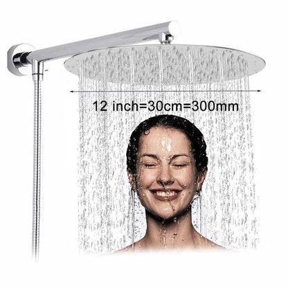 Slim Water-Saving Shower Head Fixture