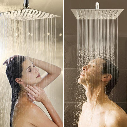 Slim Water-Saving Shower Head Fixture