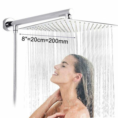 Slim Water-Saving Shower Head Fixture