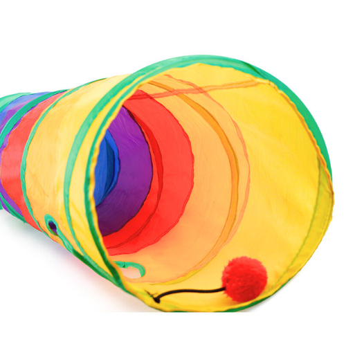 Colorful Fun Cat Play Tunnel - Befez