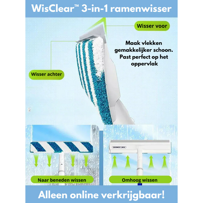 Practical 3-in-1 Window Cleaner Squeegee Spray