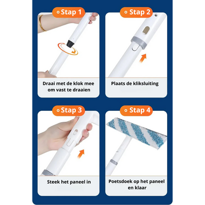 Practical 3-in-1 Window Cleaner Squeegee Spray